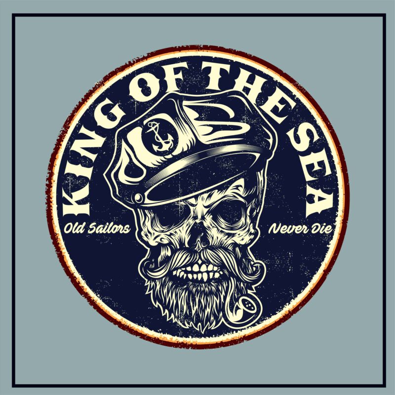 King Of The Sea Tin Signs