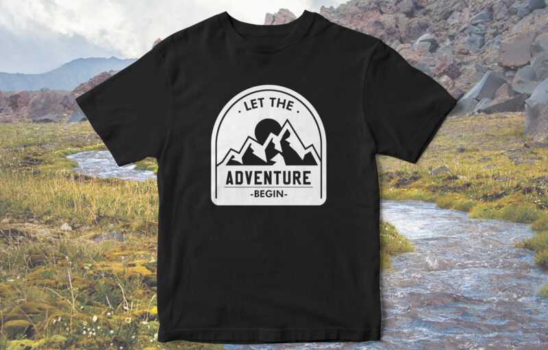 Let-the-adventure-Begin,-Camp-love,-camping-t-shirt-design,-Holidays-camping,-camping-vector,-family-camping-t-shirt-design,-t-shirt-design,-camping-adventure,-mountain-tshirt-designs