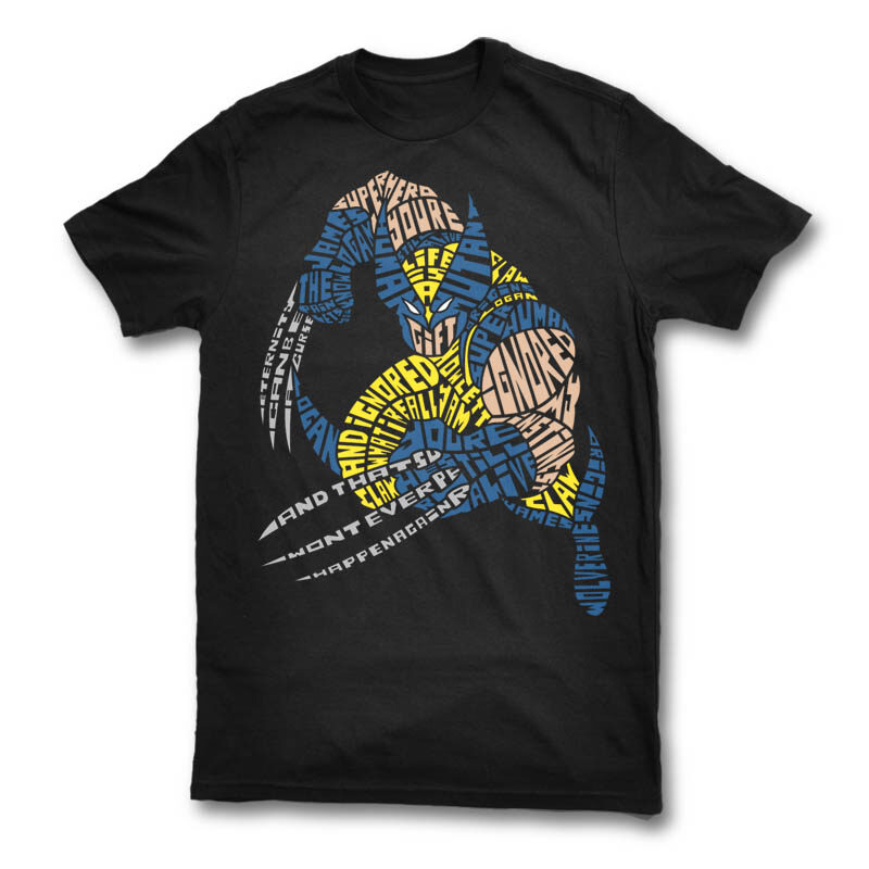 t-shirt vector 60 Calligram Tshirt Designs Bundle