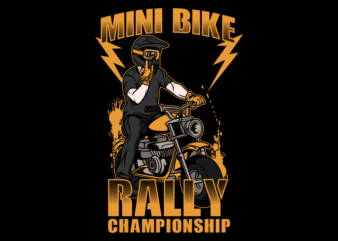 MINI BIKE RALLY t shirt designs for sale