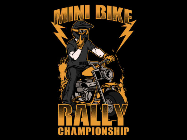 Mini bike rally t shirt designs for sale