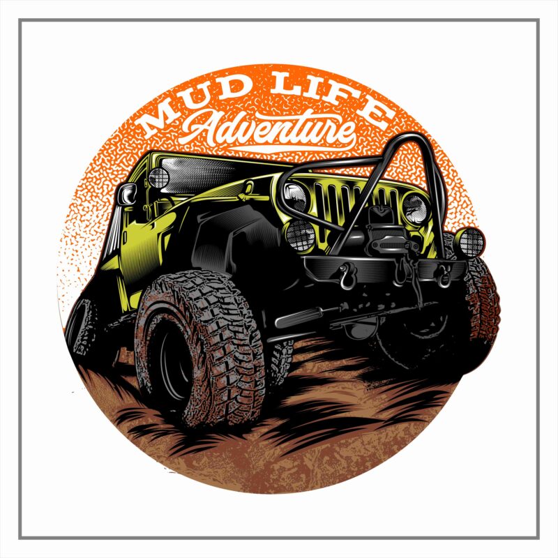 MUD LIFE ADVENTURE GRAPHIC ILLUSTRATION