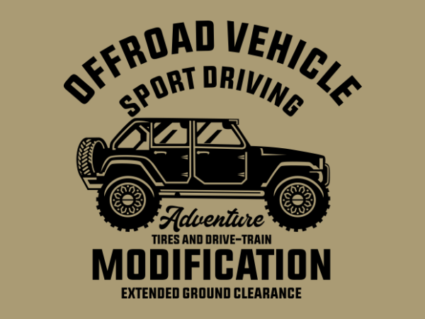 Offroad sport t shirt design online