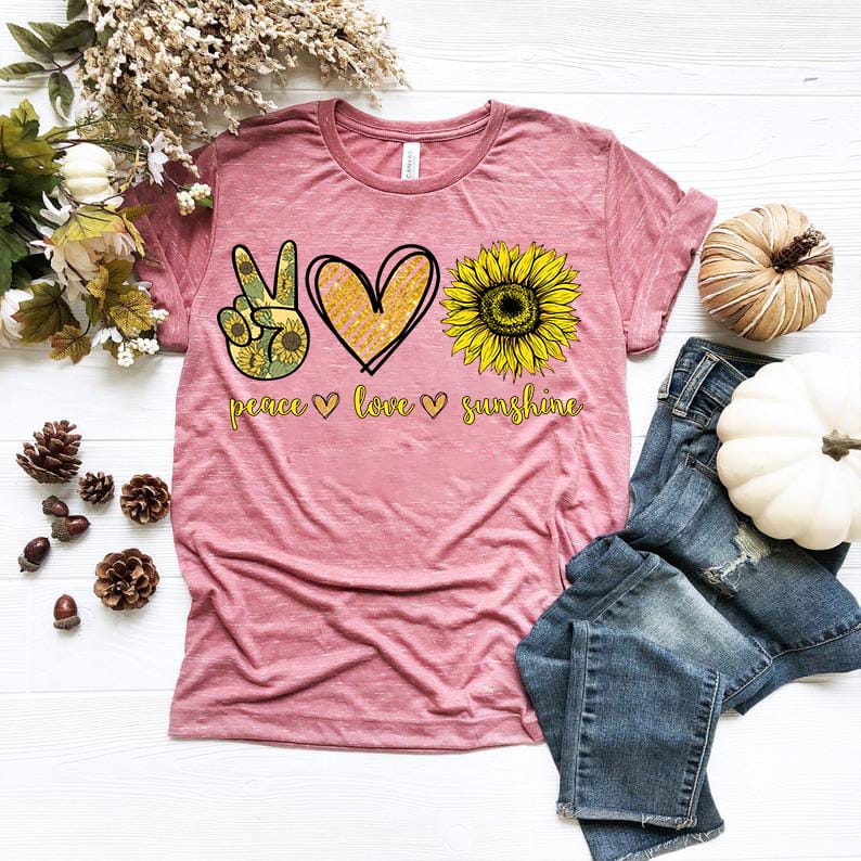 Peace Love Sunshine PNG Digital Files Includes