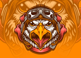 Pilot eagle t-shirt design