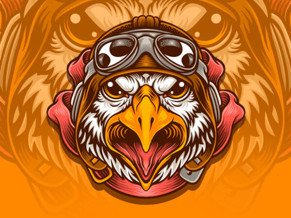 Pilot eagle t-shirt design