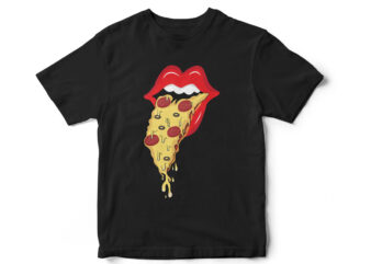 Pizza & Lips, Pizza Hungry, Pizza Addicts, Pizza Vector, Lips Vector, T-shirt design, Pizza Lovers, Pizza Stickers, Lips Vector