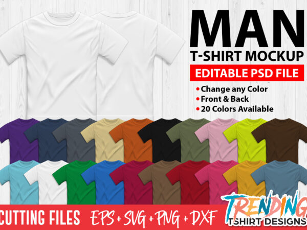 Men t-shirt psd mockup, men editable t-shirt psd mockup