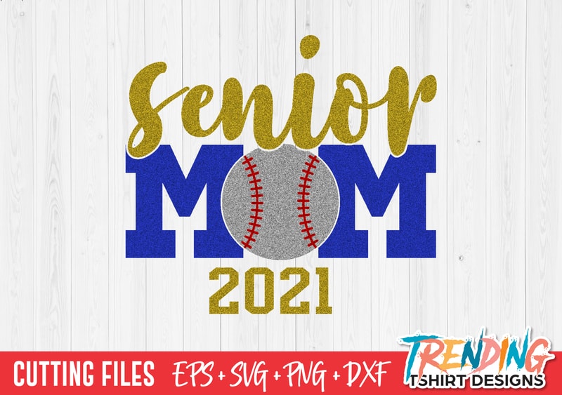 Multicolor Baseball Mom Designs Baseball Senior 2021 Design for Mom of Graduate Throw Pillow 18x18