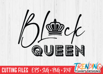 Black Queen SVG T-Shirt Design