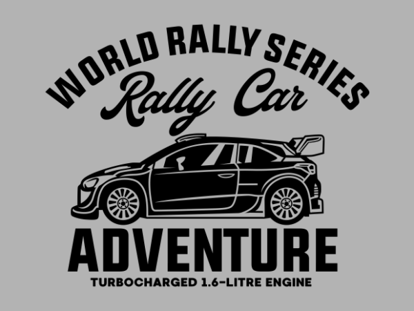 Rally car adventure t shirt design online