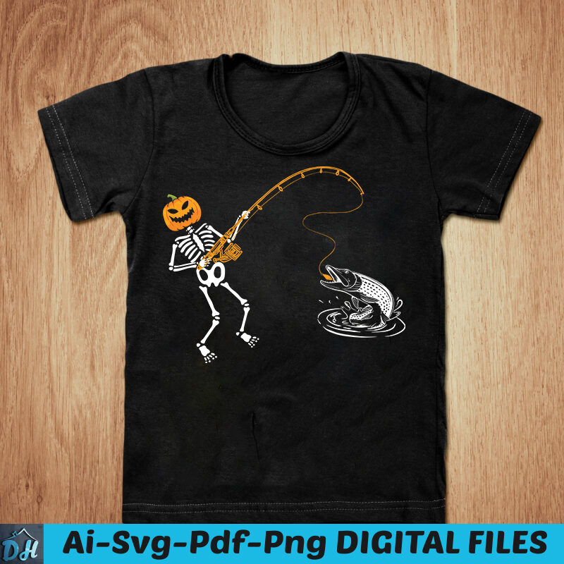 Skeleton fishing t-shirt design, Skeleton fishing SVG, skeleton fishing  halloween t shirt, Hallowen Fishing tshirt, Funny Halloween fishing tshirt,  Skeleton fishing sweatshirts & hoodies - Buy t-shirt designs