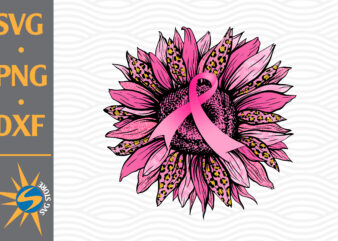 Sunflower Ribbon Cancer PNG File Files Include