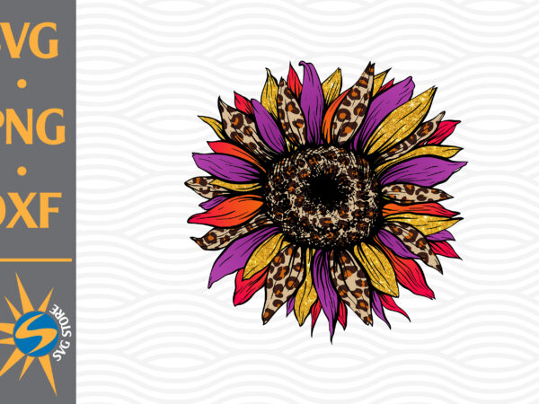 Sunflower color png digital files includes t shirt template vector