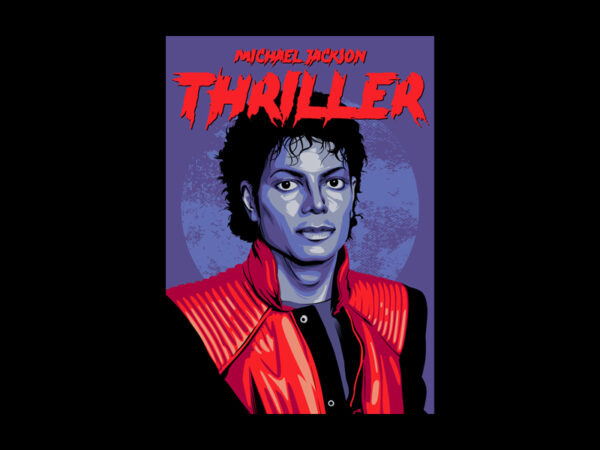 Thriller t shirt designs for sale