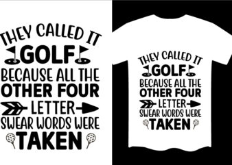 Golf Tournament SVG T shirt Design