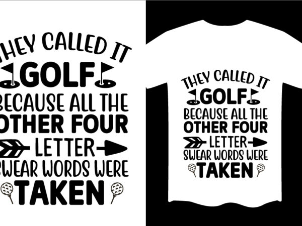 Golf tournament svg t shirt design