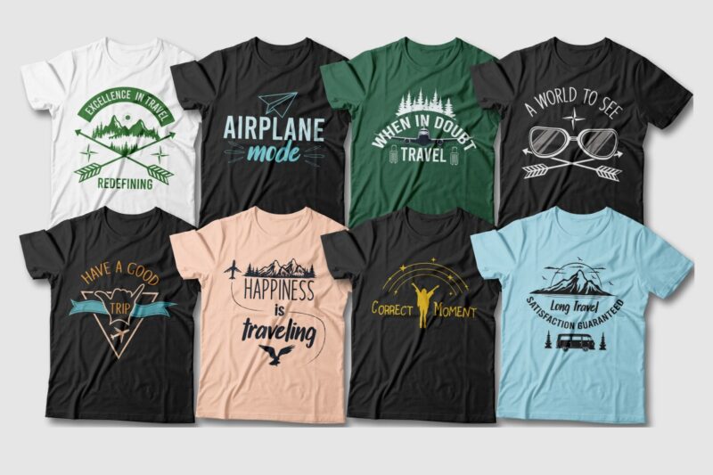 Travel t-shirt designs bundle, Travel quotes, Travel sublimation bundle, Adventure, Travel more,
