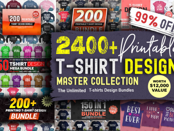 2400+ tshirt design master collection