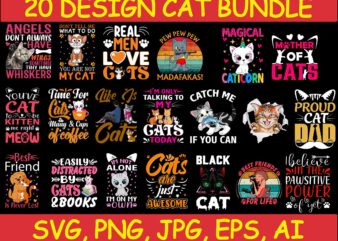 Cat Bundle SVG, Cat svg, kitty svg, Cute Cat SVG,cat head,cat face,mom mama cat svg, Funny Cats, Cat Silhouette, crazy cat love, Cat Design Png