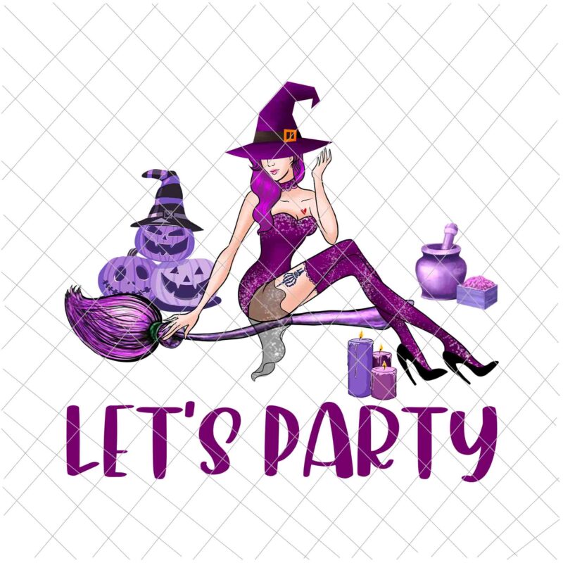 Let’s Party Halloween Png, Girl Halloween png, Witch Sexy Halloween Png, Halloween Party png