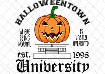 Halloweentown University 1998 Svg, Funny Halloween 1998 Svg, Halloween University Svg, Pumpkin 1998 University