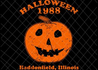 Halloween 1988 Pumkin svg, Halloween 1988 holiday spooky gift myers pumpkin haddonfield lllinols, Halloween svg, Pumkin svg, haddonfield lllinols