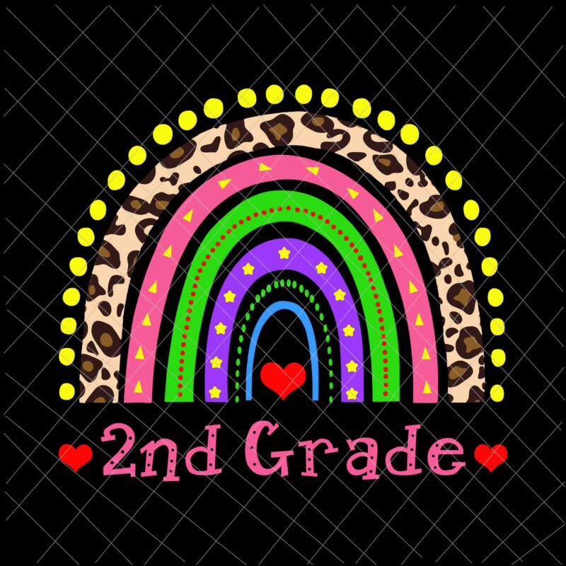2nd Grade Teacher Svg, Funny Rainbow Lover Back To School Svg, Back To School 2nd Grade Svg, Team 2nd Grade Svg, 2nd Grade Svg