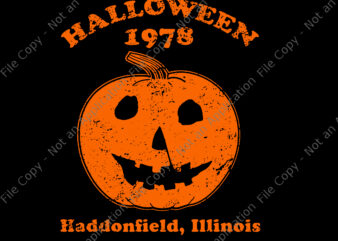 Halloween 1978 Pumkin svg, Halloween 1978 holiday spooky gift myers pumpkin haddonfield lllinols, Halloween svg, Pumkin svg, haddonfield lllinols