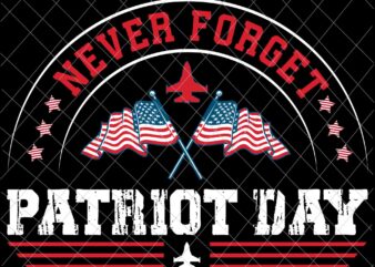 We Will Never Forget Svg, National Day Of Remembrance Patriot Day Svg, September 11th Never Forget svg, 9/11 Svg t shirt design for sale