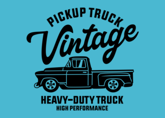 VINTAGE TRUCK t shirt vector art