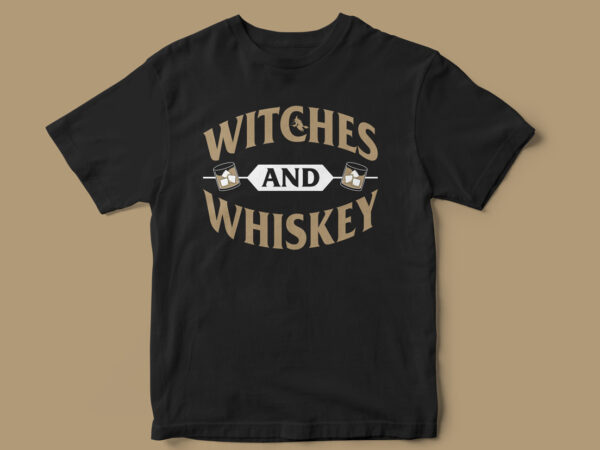 Witches and whiskey, hocus pocus, halloween, witch, witch vibes, sticker, halloween t-shirt design, witches be crazy