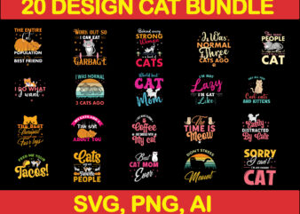 Cat bundle svg, cat svg, black cat svg, cat design, design cat bundle, cat vector, cat funny, cat design