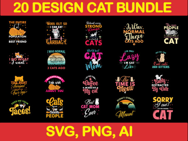 Cat bundle svg, cat svg, black cat svg, cat design, design cat bundle, cat vector, cat funny, cat design