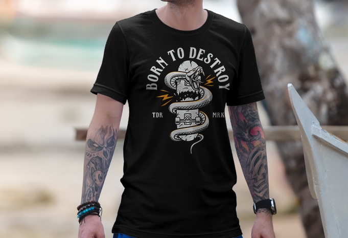 Born to Destroy Tshirt Design