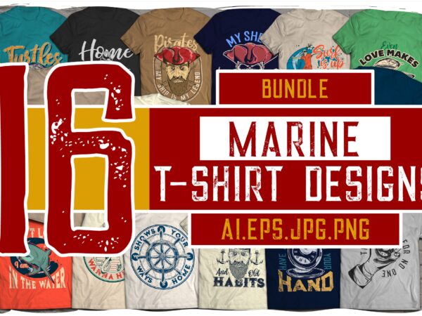 Marine t-shirt desings bundle