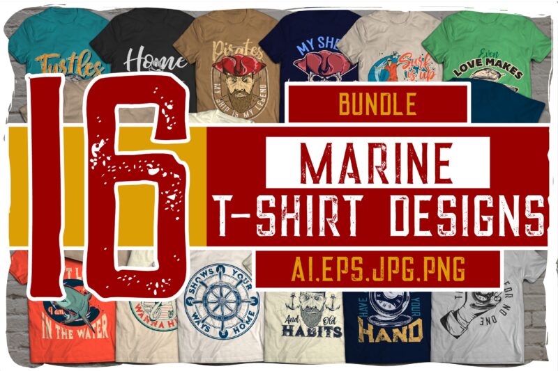 Marine t-shirt desings BUNDLE