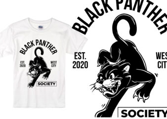 Black Panther Cartoon t shirt template