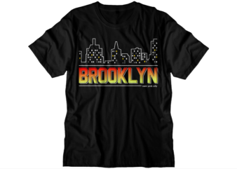 brooklyn urban city t shirt design