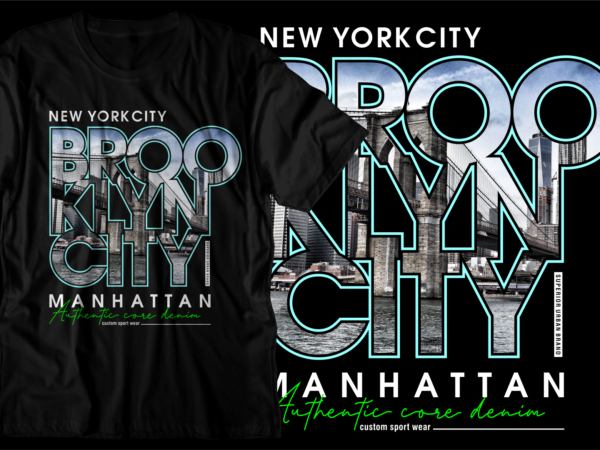 Brooklyn new york city t shirt design