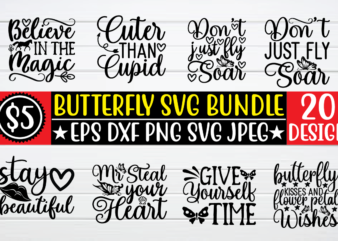 butterfly svg bundle t shirt vector file