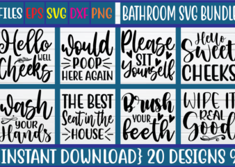 Bathroom svg bundle t shirt template