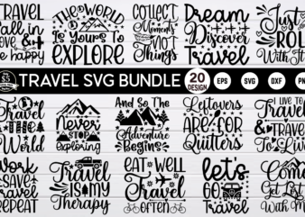 Travel SVG Design Bundle t shirt vector file