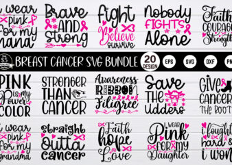 Breast cancer svg design Bundle