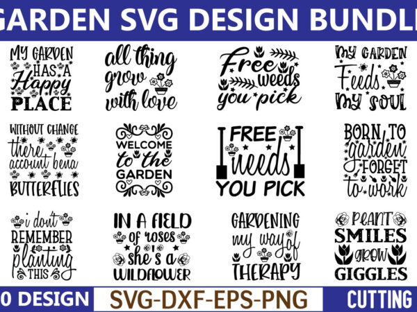 Garden svg bundle for sale! t shirt design template