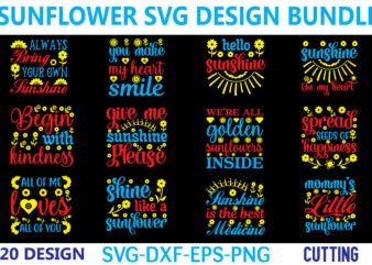 Sunflower Svg Bundle for sale!