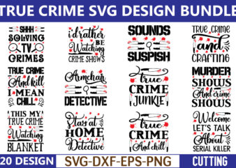 True Crime SVG Bundle for sale!