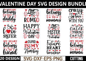 Valentines Day Svg Bundle for sale!