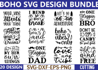 Boho SVG Design Bundle For Sale!