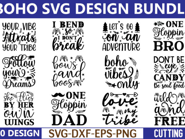 Boho svg design bundle for sale!
